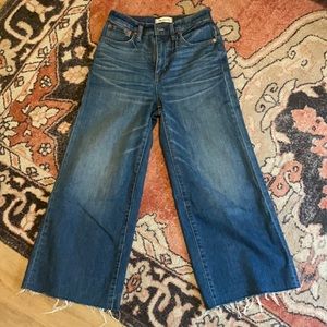 Madewell wide leg crop jeans size 26